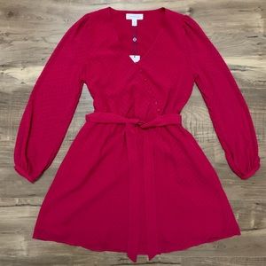 POPSUGAR women’s dark pink dress!
